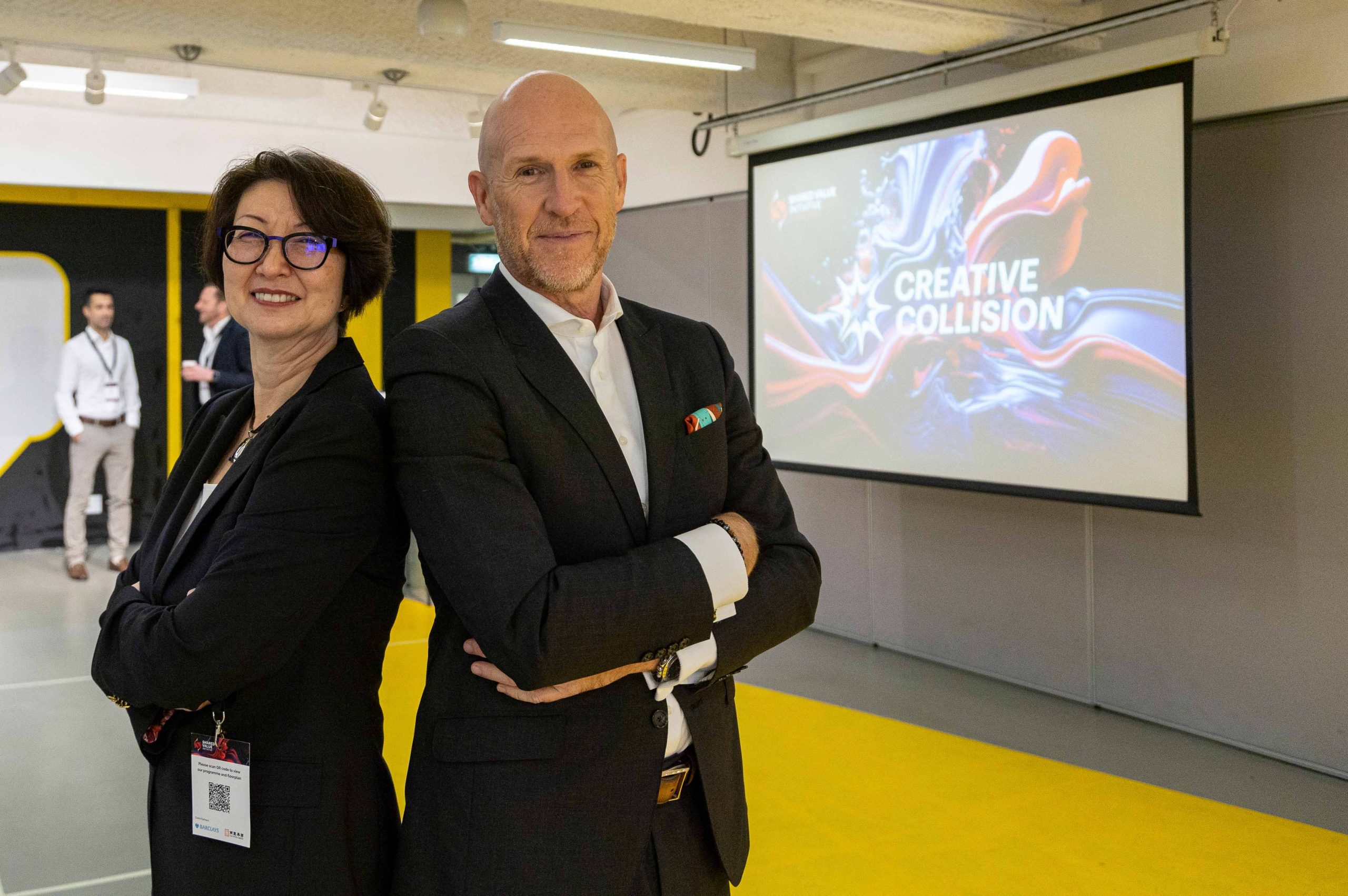 Virginia Wilson and Gordon Watson at CREATIVE COLLISION