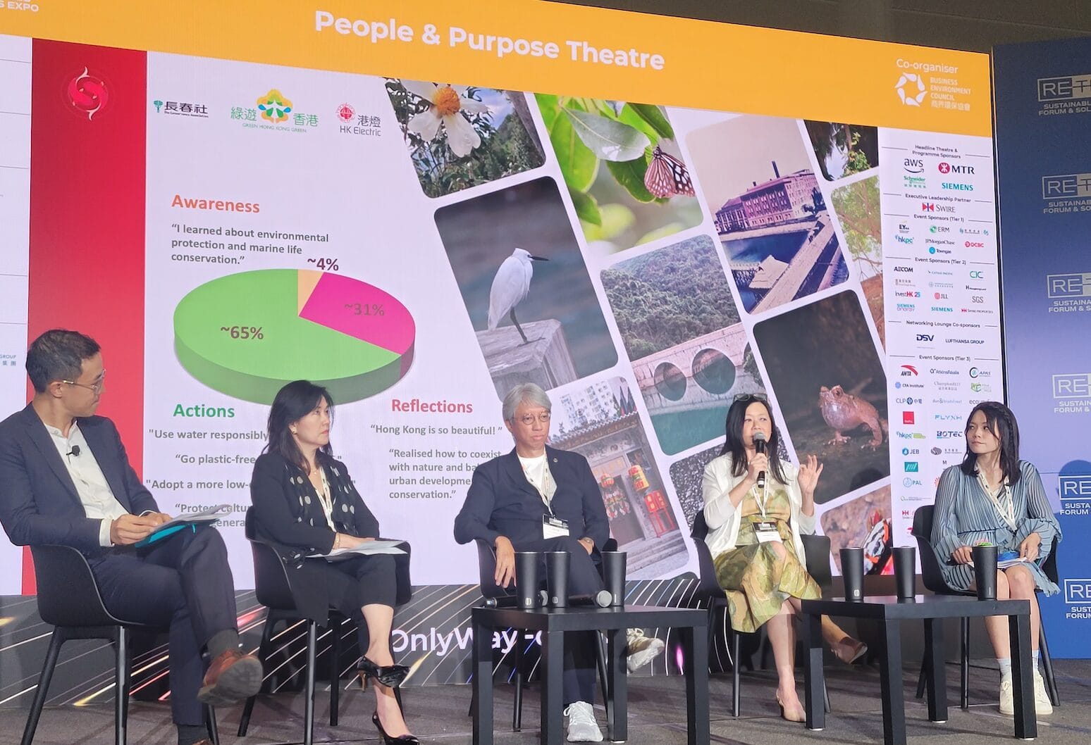 Purposeful creativity panel at ReThink Hk